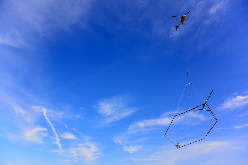 Onderzoek met helikopter brengt ondergrond van Noord-Nederland in beeld