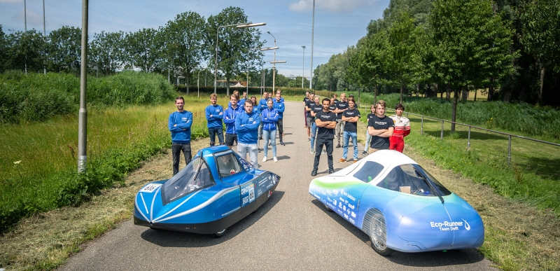 Studententeam Delft vestigt wereldrecord met waterstofauto