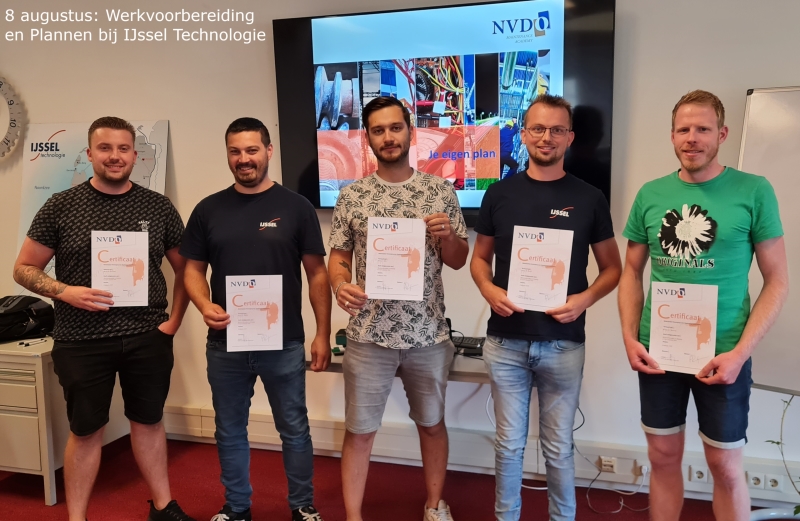 8 augustus: Werkvoorbereiding en Plannen bij IJssel Technologie