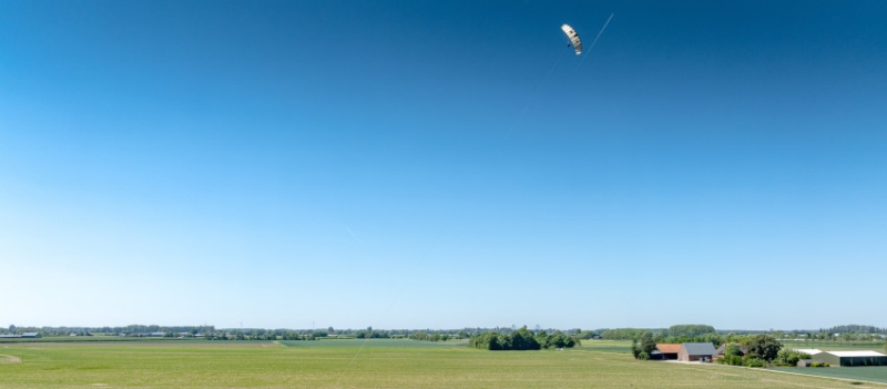 Vliegeren op de bouwplaats